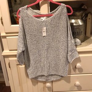 Women’s cold shoulder sweater